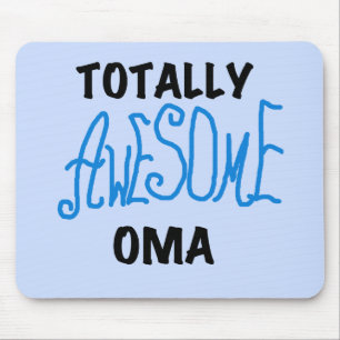 Tapis De Souris T-shirts et cadeaux Oma Blue totalement géniaux