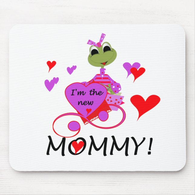 Tapis De Souris T-shirts et cadeaux pour maman nouvelle grenouille (Devant)