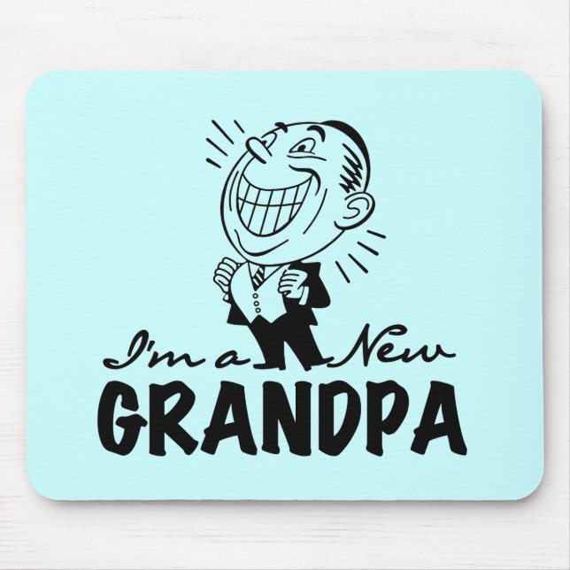 Tapis De Souris T-shirts et cadeaux pour papa nouveau souriant (Devant)