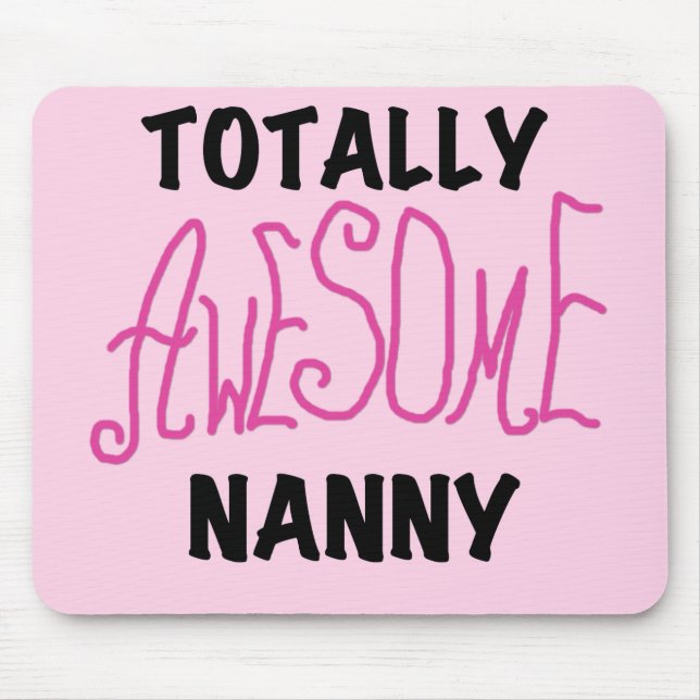 Tapis De Souris T-shirts et cadeaux rose Nanny absolument géniaux (Devant)