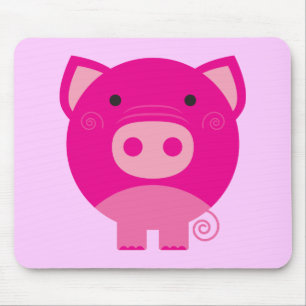 Tapis De Souris T-shirts et cadeaux roses de porc