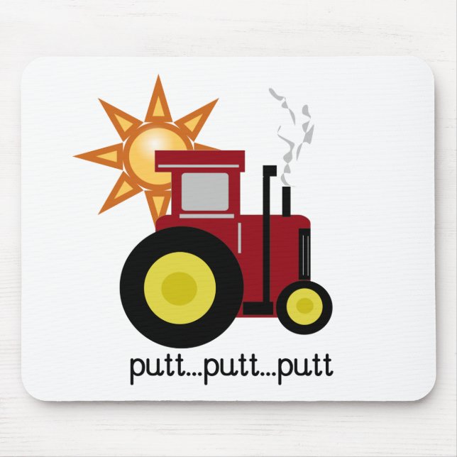 Tapis De Souris T-shirts et cadeaux rouges de tracteur de ferme (Devant)