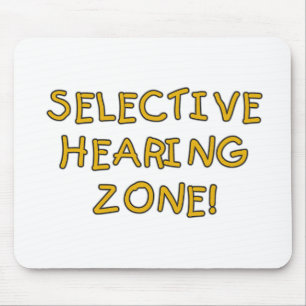 Tapis De Souris T-shirts et cadeaux sélectifs de zone d'audition