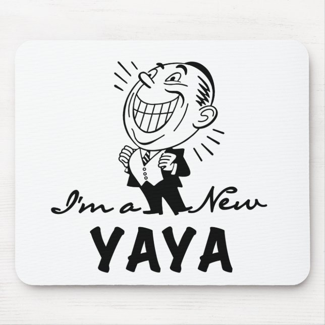 Tapis De Souris T-shirts et cadeaux Yaya Yaya souriants (Devant)