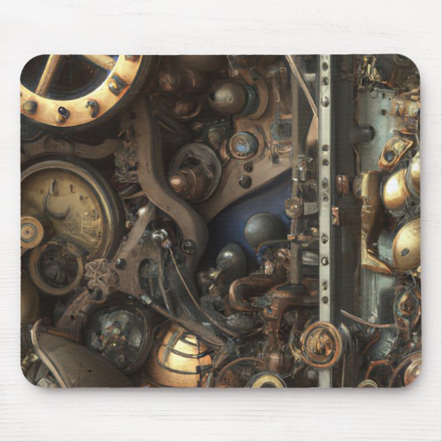 Tapis De Souris Tabac à souris Art Steampunk (Devant)
