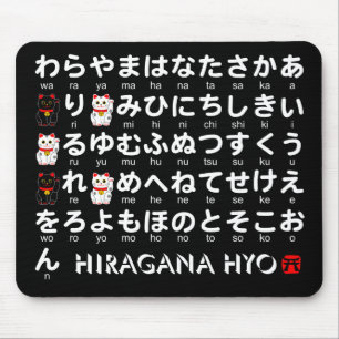 Tapis De Souris Table japonaise Hiragana (Lucky Cat)