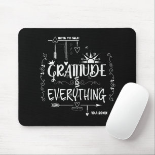 Tapis De Souris 🖱 tableau de bord de la gratitude