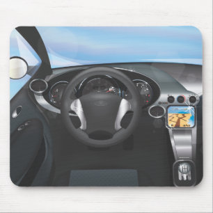 Tapis De Souris Tableau de bord de voiture de sport