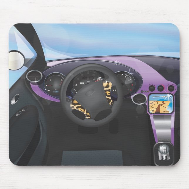 Tapis De Souris Tableau de bord des voitures de sport (Devant)