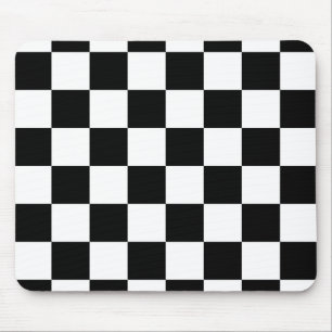 Tapis De Souris Tableau de bord noir et blanc