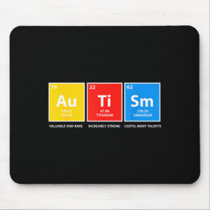 Tapis De Souris Tableau périodique de sensibilisation à l'autisme