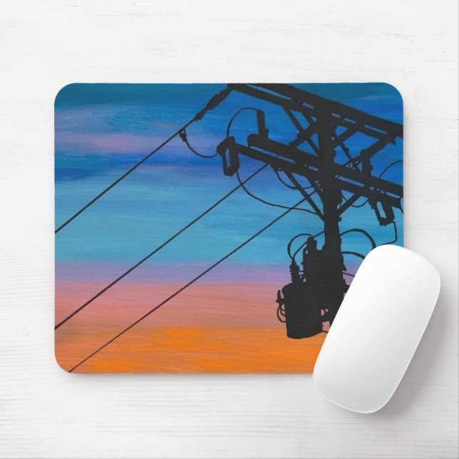Tapis De Souris Tableau 'Sunset Hum' (Avec souris)