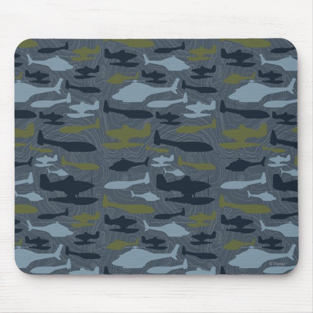 Tapis De Souris Tableaux Silhouettes Motif topographique (Devant)