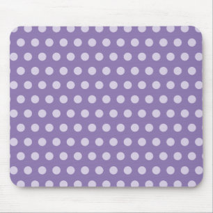 Tapis De Souris Taches de polka lavande