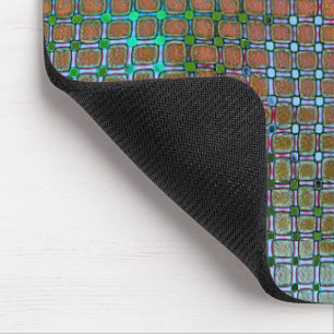Tapis De Souris Taches vertes de museau sous grille rustique