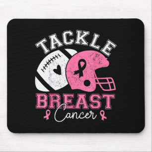 Tapis De Souris Tackle Ruban Rose de Sensibilisation au Cancer du 