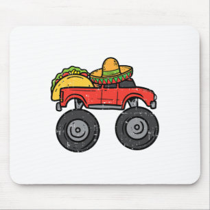 Tapis De Souris Taco Monster Truck Sombrero Cinco De Mayo Mexique