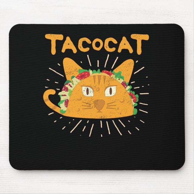 Tapis De Souris Tacocat a orthographié est vers l'arrière taco de (Devant)