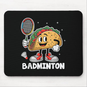 Tapis De Souris Tacos Badminton Taco Nourriture Mexicaine Cinco De