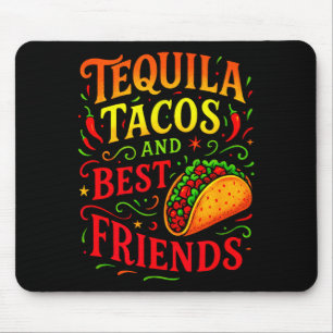 Tapis De Souris Tacos et amis - cinq mai fun 