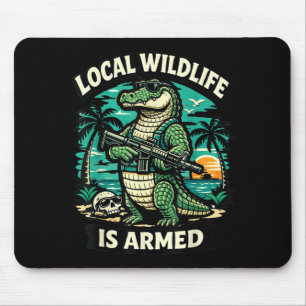 Tapis De Souris Tactique tropicale Floride Alligator Faune locale