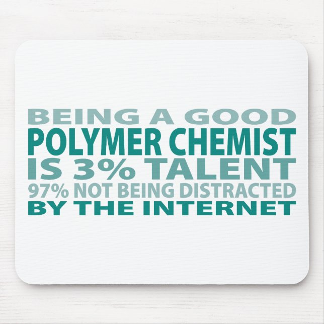 Tapis De Souris Talent du chimiste 3% de polymère (Devant)