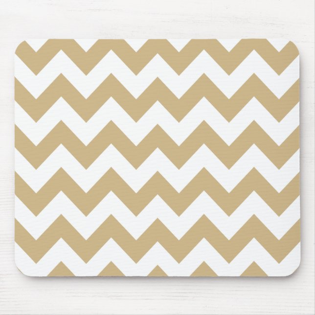 Tapis De Souris Tan Neutral Chevron (Devant)