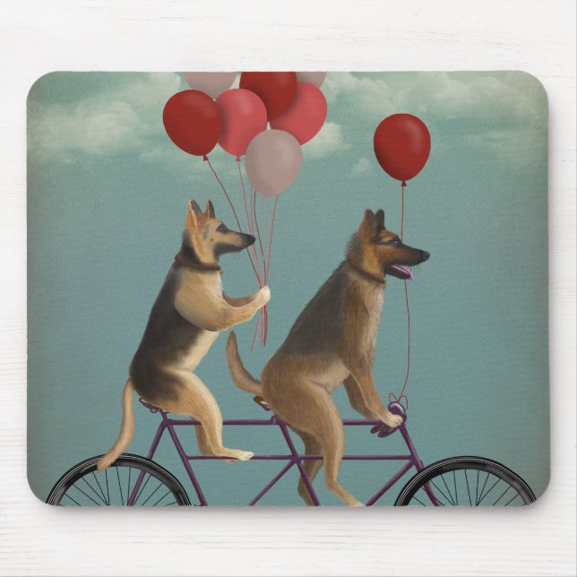 Tapis De Souris Tandem berger allemand (Devant)