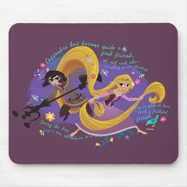 Tapis De Souris Tangé | Rapunzel & Cassandra (Devant)