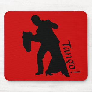 Tapis De Souris Tango ! Silhouette du couple de danse du bal