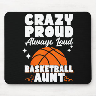 Tapis De Souris Tante de baseball folle fière toujours bruyante