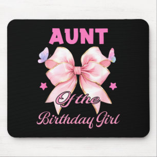 Tapis De Souris Tante fille d'anniversaire correspondant coquette 