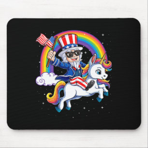 Tapis De Souris Tante Licorne Sam 4 juillet Mericorn Hommes Femmes