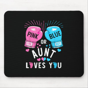 Tapis De Souris Tante Rose Ou Bleue Vous Aime Boxer Genre Révéler