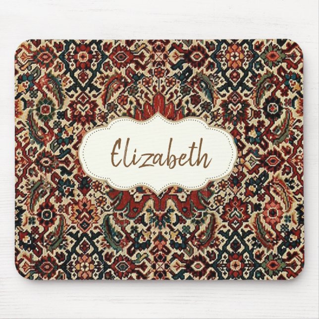 Tapis De Souris Tapis de tapis persan turc antique (Devant)