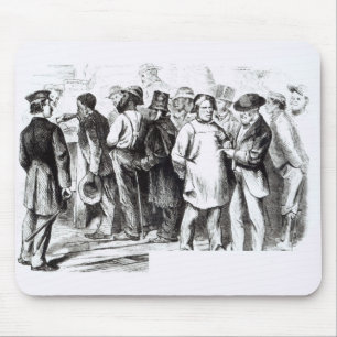 Tapis De Souris Tapissez les Baggers, 1860s en retard (gravure)