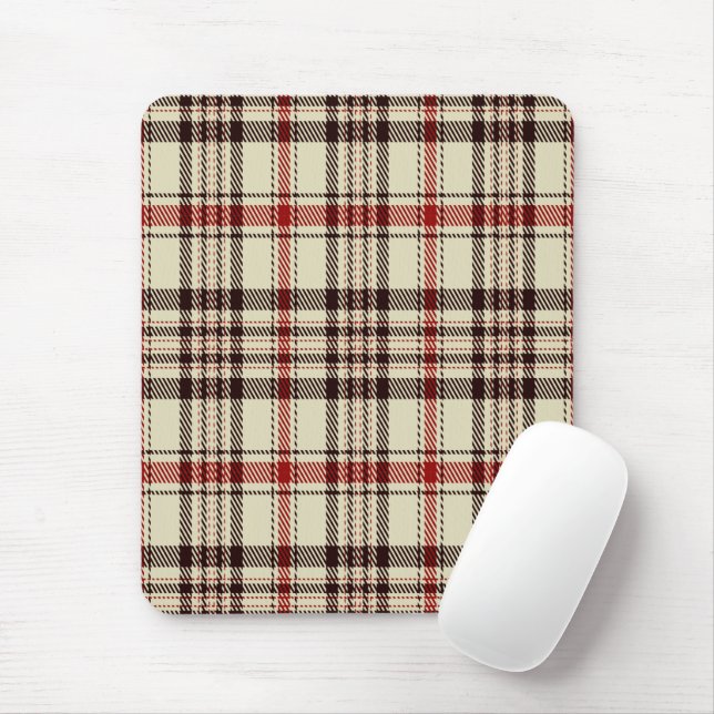 Tapis De Souris Tartan Brown (Avec souris)