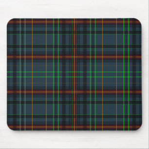 Tapis De Souris Tartan en bleu, orange, vert...