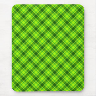 Tapis De Souris Tartan vert À damiers Motif plaid-57578