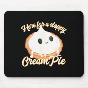 Tapis De Souris Tarte crémeuse drôle de Thanksgiving ici pour le C