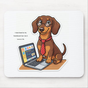 Tapis De Souris Tasse personnalisée drôle de travail acharné de te