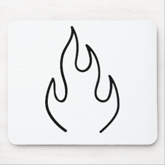 Tapis De Souris Tatouage d'art de la ligne de flamme esthétique
