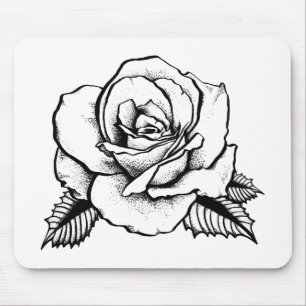 Tapis De Souris tatouage rose