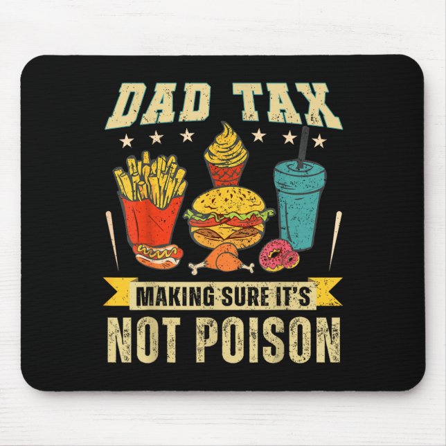 Tapis De Souris Taxe Papa Rétro Assurant que ce n'est pas Ison Drô (Devant)