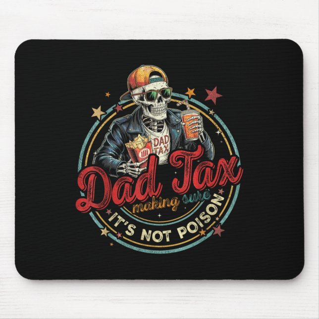 Tapis De Souris Taxe Papa S'Assurer Que Ce N'Est Pas Ison Fête Des (Devant)