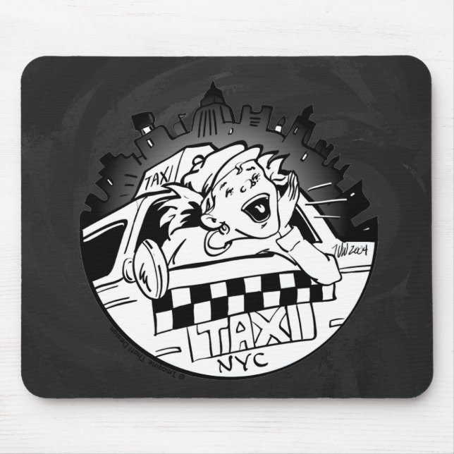 Tapis De Souris Taxi fille (Devant)