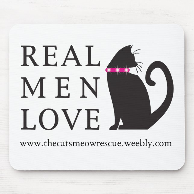 Tapis De Souris TCMR "vrais chats" Mousepad d'amour d'hommes (Devant)