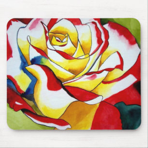 Tapis De Souris Tea Rose de l'aquarelle originale