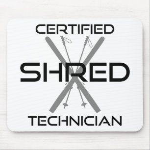 Tapis De Souris Technicien en partage certifié ski