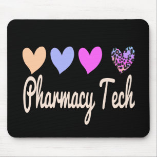 Tapis De Souris Technicien en pharmacie Coeurs cadeaux
